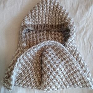 Cozy Knit Hooded Scarf
